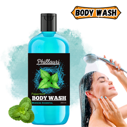 Phillauri Morning Essential Pippermint Body wash For Soft And Glowing Skin, 200ML