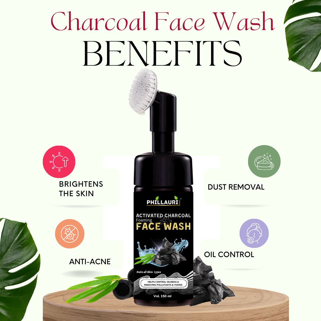 Phillauri Activated Charcoal Facewash For Helps Control Oiliness And Toxins, 150ML