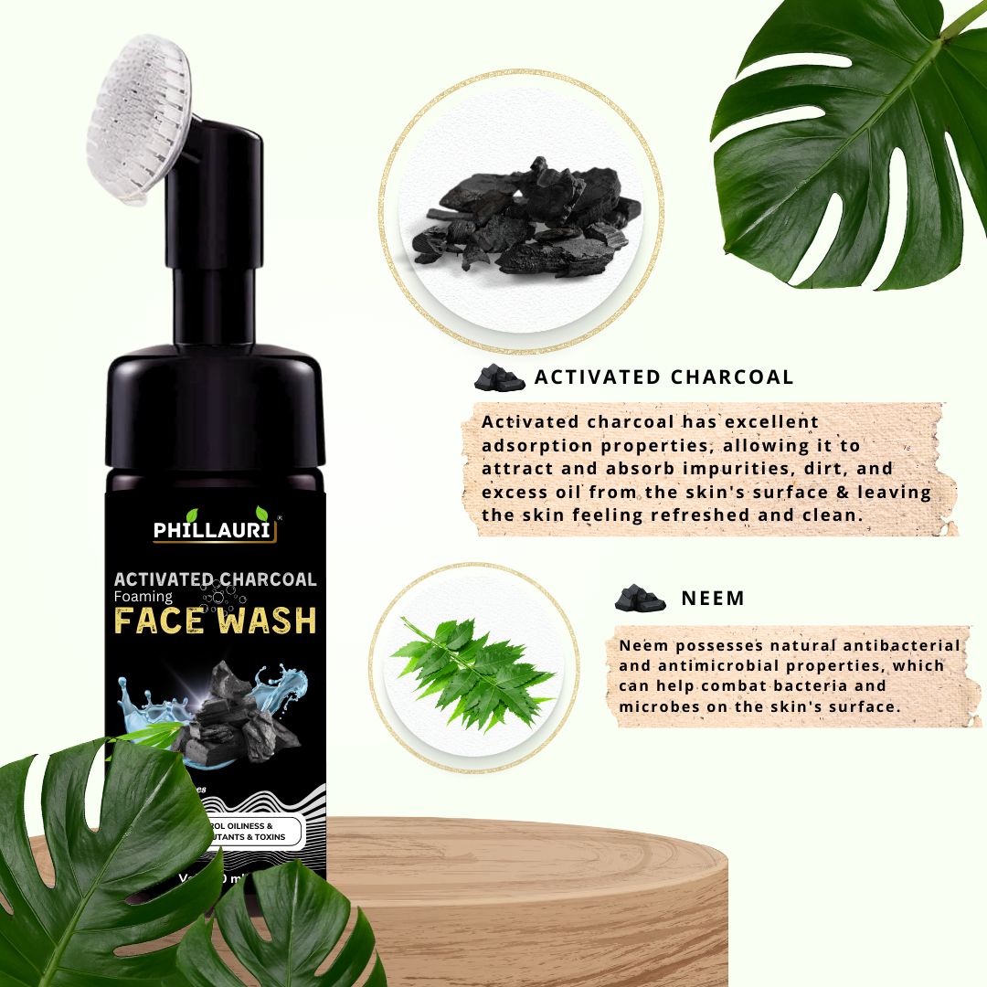 Phillauri Activated Charcoal Facewash For Helps Control Oiliness And Toxins, 150ML