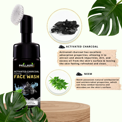 Phillauri Activated Charcoal Facewash For Helps Control Oiliness And Toxins, 150ML