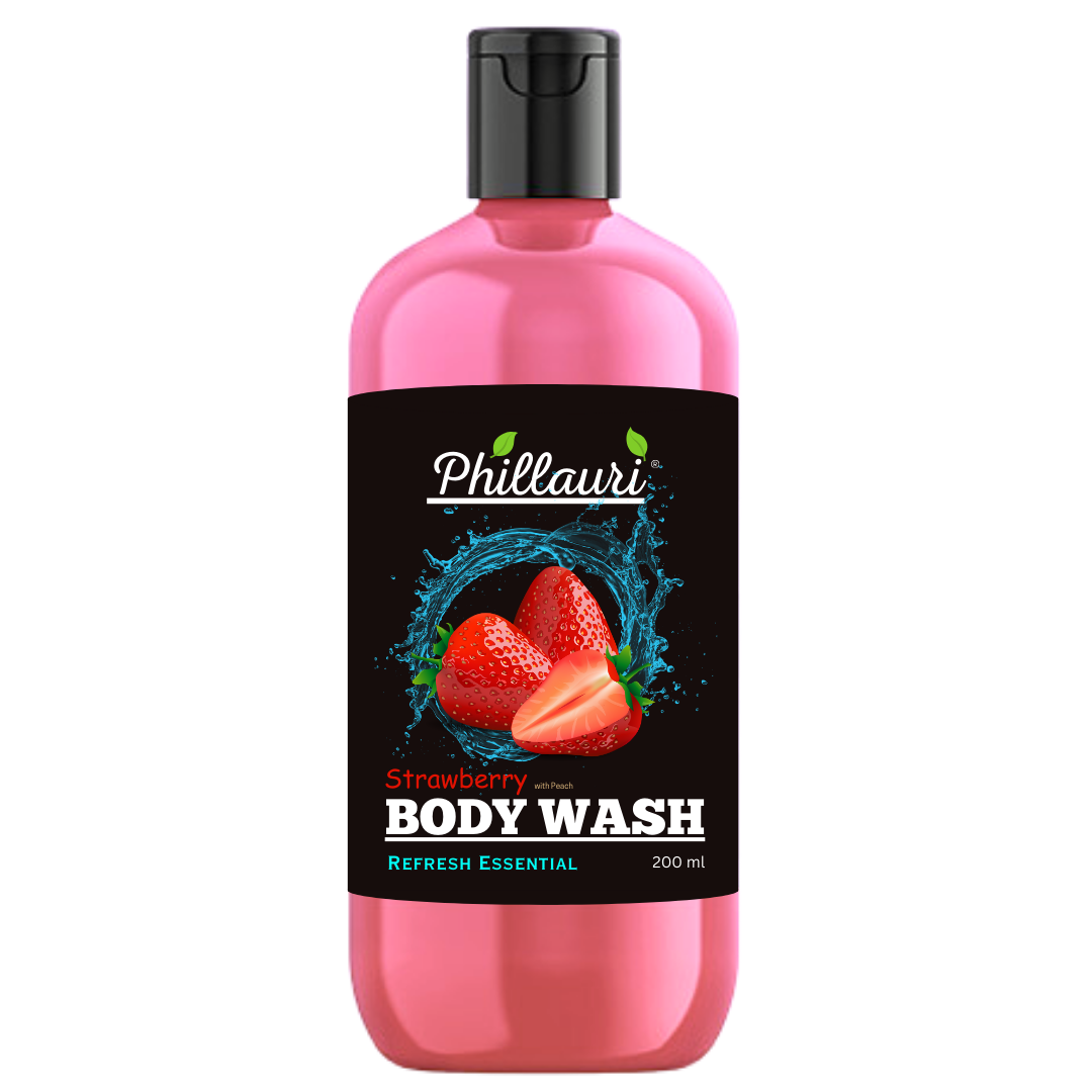 Phillauri Refresh Essential Strawberry Body Wash For Smoother Skin, 200ml