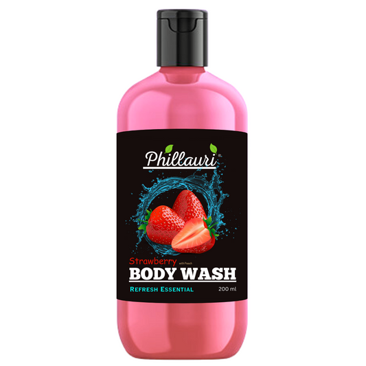 Phillauri Refresh Essential Strawberry Body Wash For Smoother Skin, 200ml