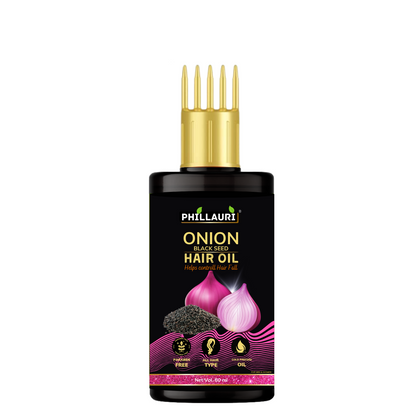 Phillauri Herbal Onion Hair Oil For Long And Strong Hair, 60ml