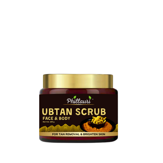 Phillauri Ubtan Tan Removal Face Scrub For Glowing Skin, 100g