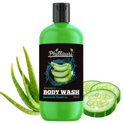 Phillauri Smoothing Aloevera With Cucumber Body Wash, 200ML