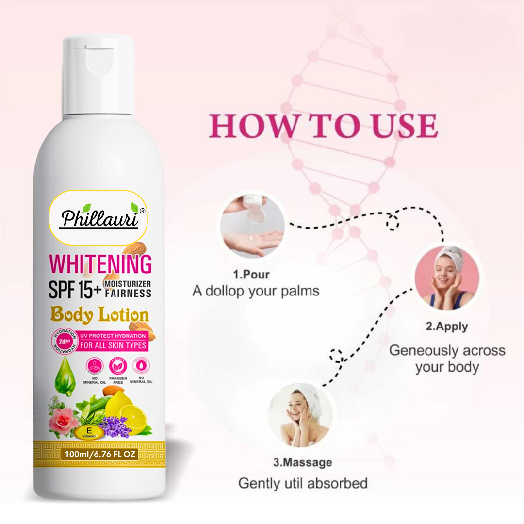 Phillauri Whitening Spf 15+ Body Lotion For All Skin Types