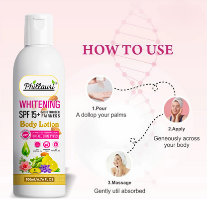 Phillauri Whitening Spf 15+ Body Lotion For All Skin Types