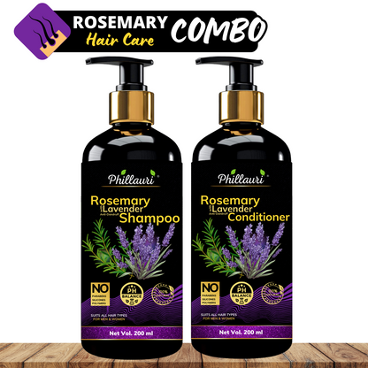 Phillauri Rosemary With Lavender Anti-dandruff Shampoo And Conditioner Combo