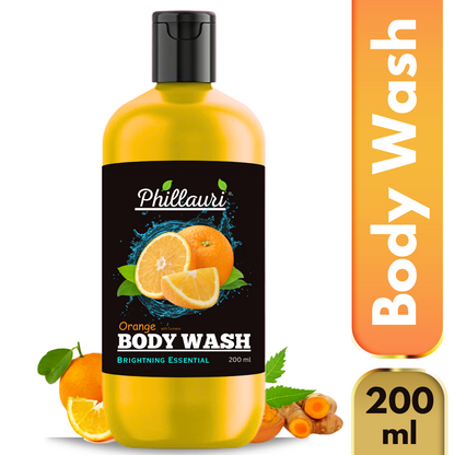 Phillauri Brightening Orange Body Wash For Men And Women, 200ml