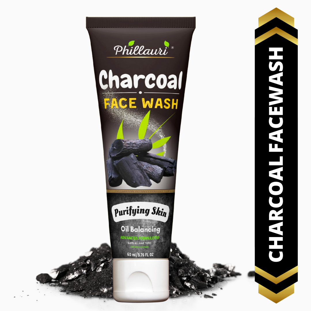 Phillauri Charcoal Face Wash For Oil Balancing, 60ml