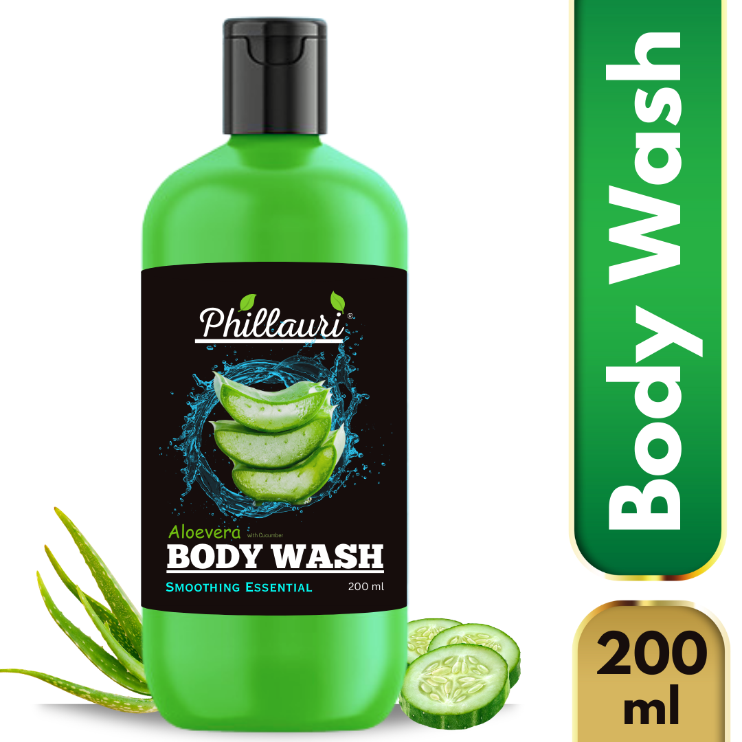 Phillauri Smoothing Aloevera With Cucumber Body Wash, 200ML