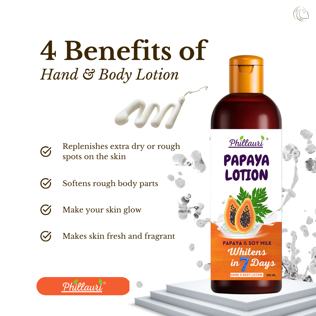 Phillauri Papaya Lotion For Hand And Body Whiten In 7 Days