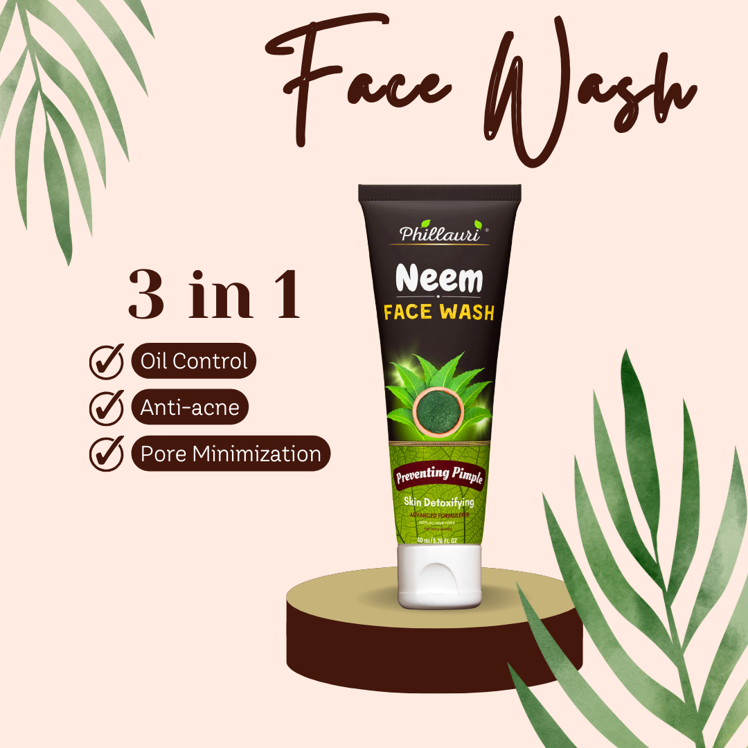 Phillauri Neem Face Wash For Skin Detoxifying, 60ml