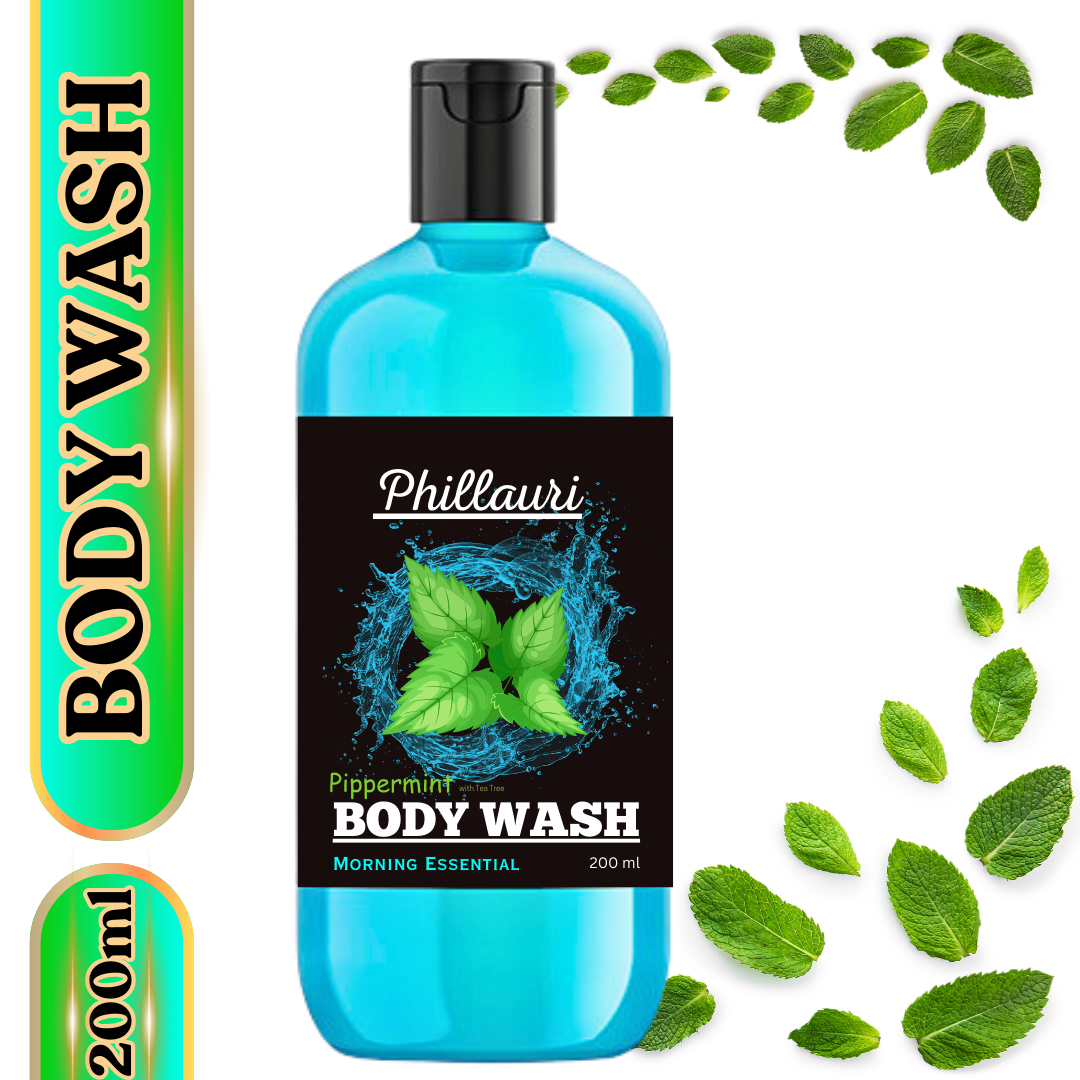 Phillauri Morning Essential Pippermint Body wash For Soft And Glowing Skin, 200ML