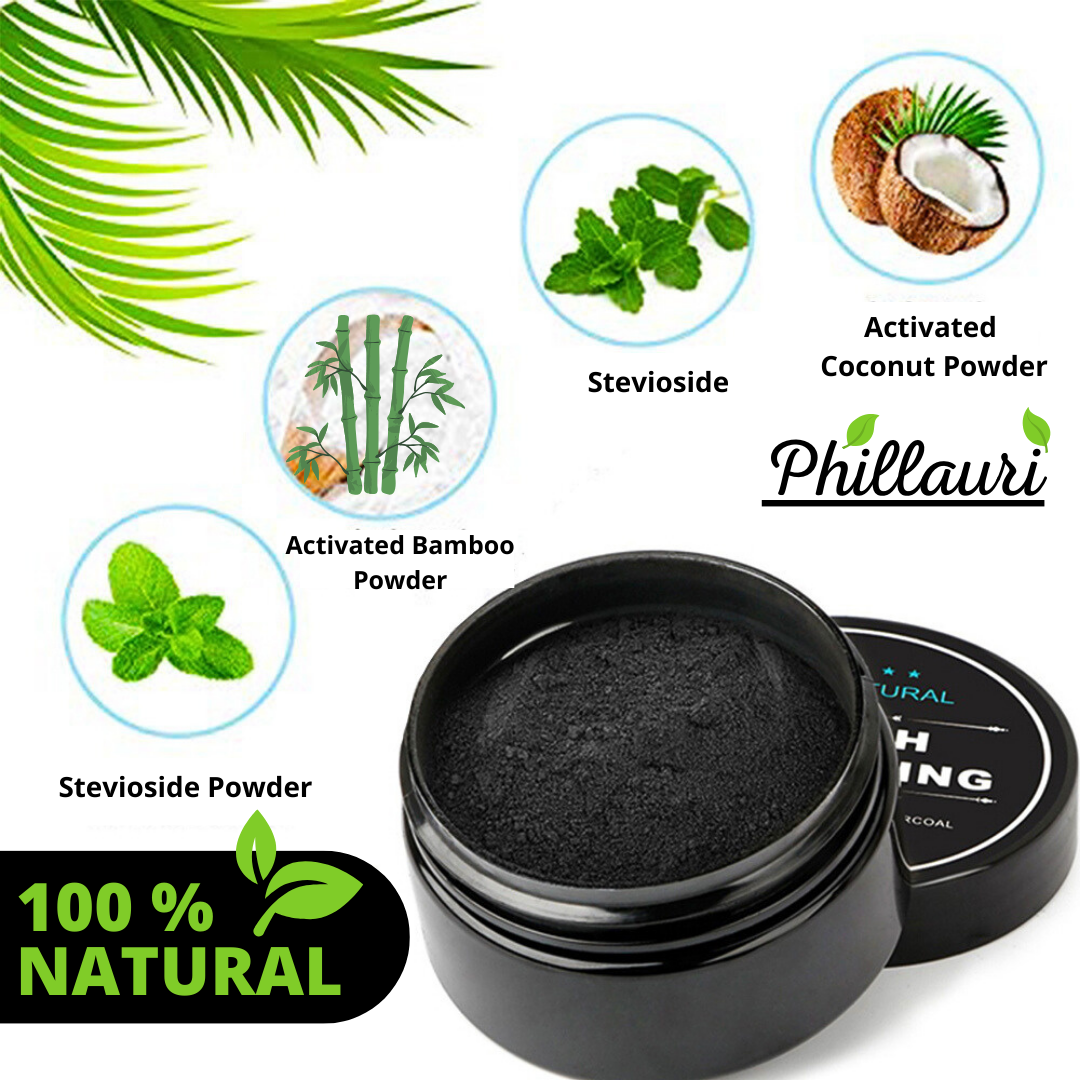 Phillauri Teeth Whitening Powder For Whitening And Detoxifier, 50GM