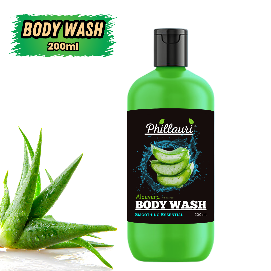 Phillauri Smoothing Aloevera With Cucumber Body Wash, 200ML