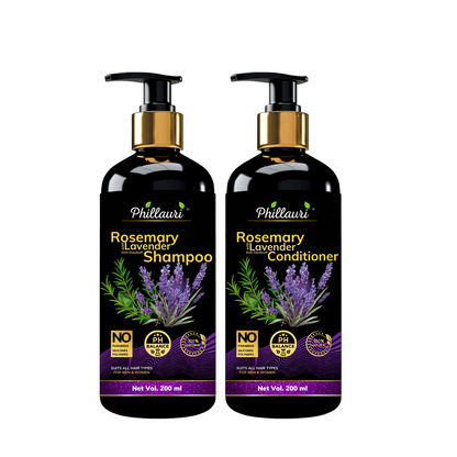 Phillauri Rosemary With Lavender Anti-dandruff Shampoo And Conditioner Combo