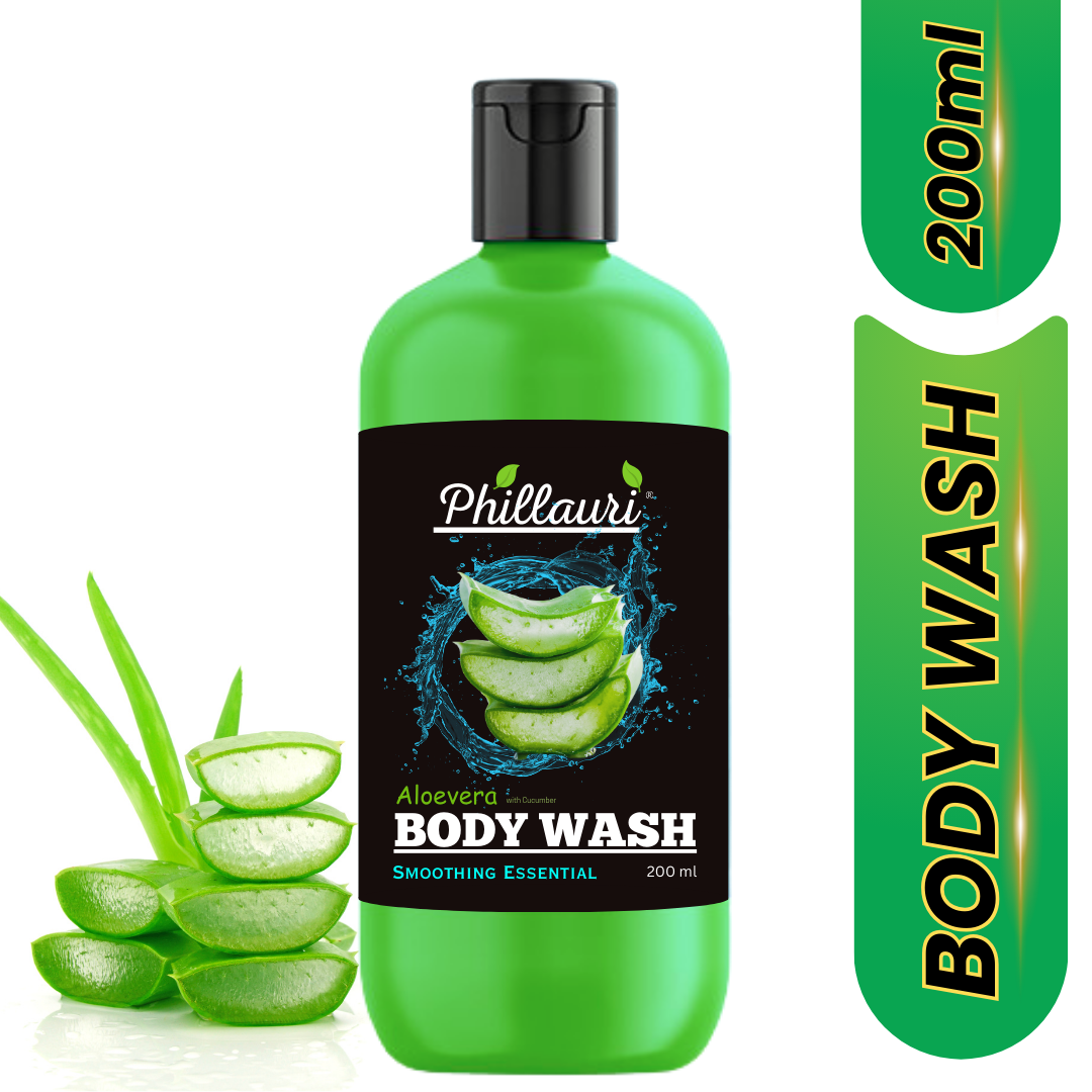 Phillauri Smoothing Aloevera With Cucumber Body Wash, 200ML