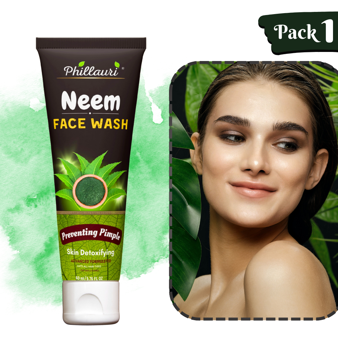 Phillauri Neem Face Wash For Skin Detoxifying, 60ml