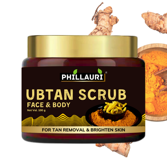 Phillauri Ubtan Tan Removal Face Scrub For Glowing Skin, 100g