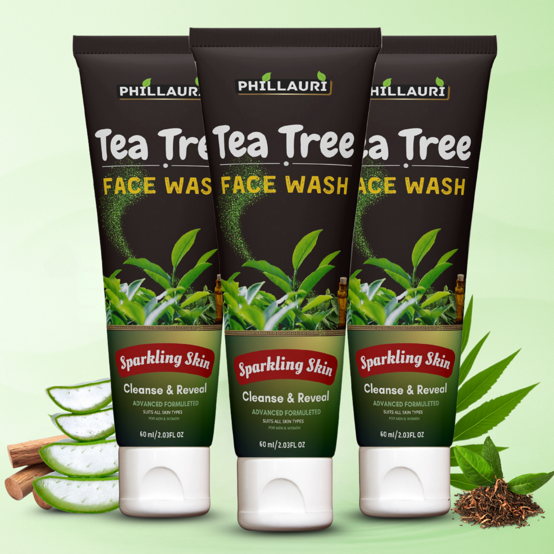 Phillauri Tea Tree Face Wash For Cleanse And Reveal, 60ml