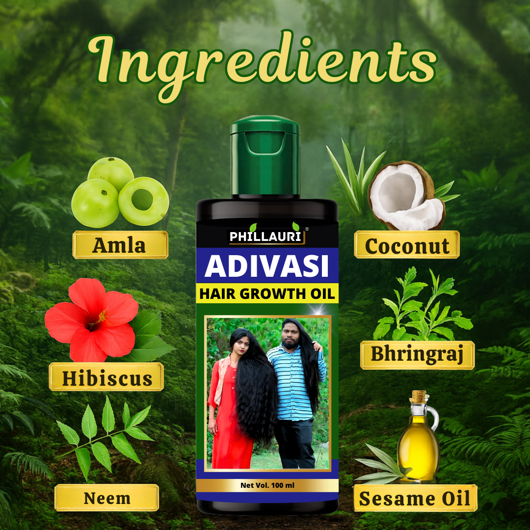 Phillauri Adivasi Hair Oil for Hair Growth, 100 ML