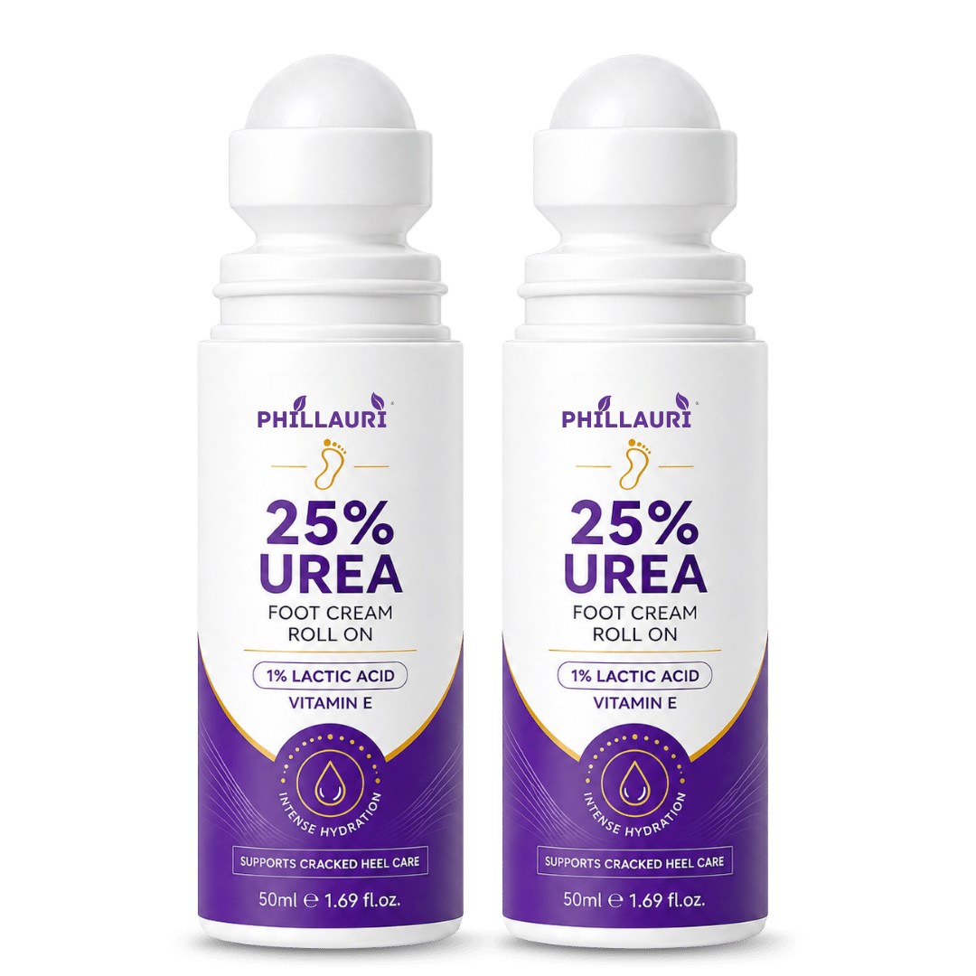 Phillauri 25% Urea Foot Cream Roll On – With 1% Lactic Acid & Vitamin E