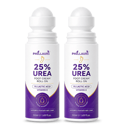 Phillauri 25% Urea Foot Cream Roll On – With 1% Lactic Acid & Vitamin E