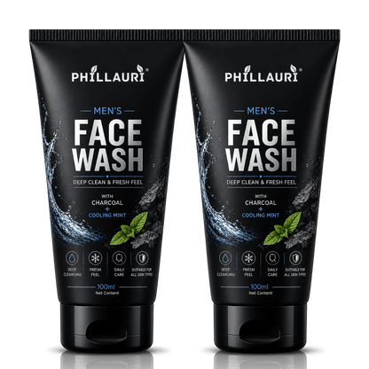 Phillauri Men's Face Wash – With Activated Charcoal & Cooling Mint
