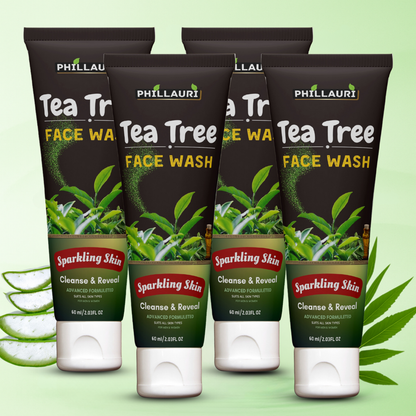 Phillauri Tea Tree Face Wash For Cleanse And Reveal, 60ml