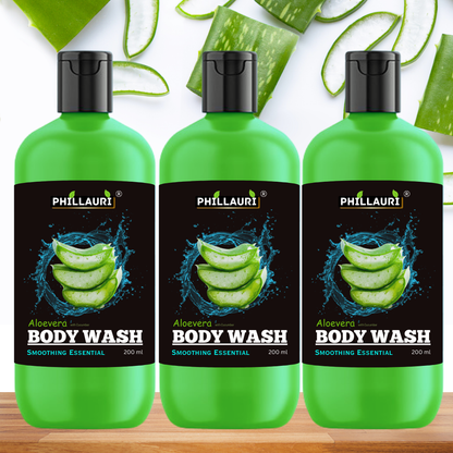 Phillauri Smoothing Aloevera With Cucumber Body Wash, 200ML