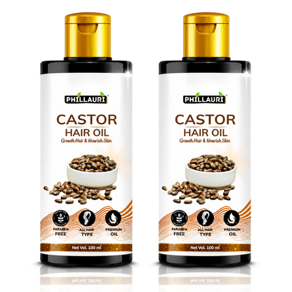 Phillauri Castor Hair Oil – For Hair Growth & Nourished Skin, 100ml