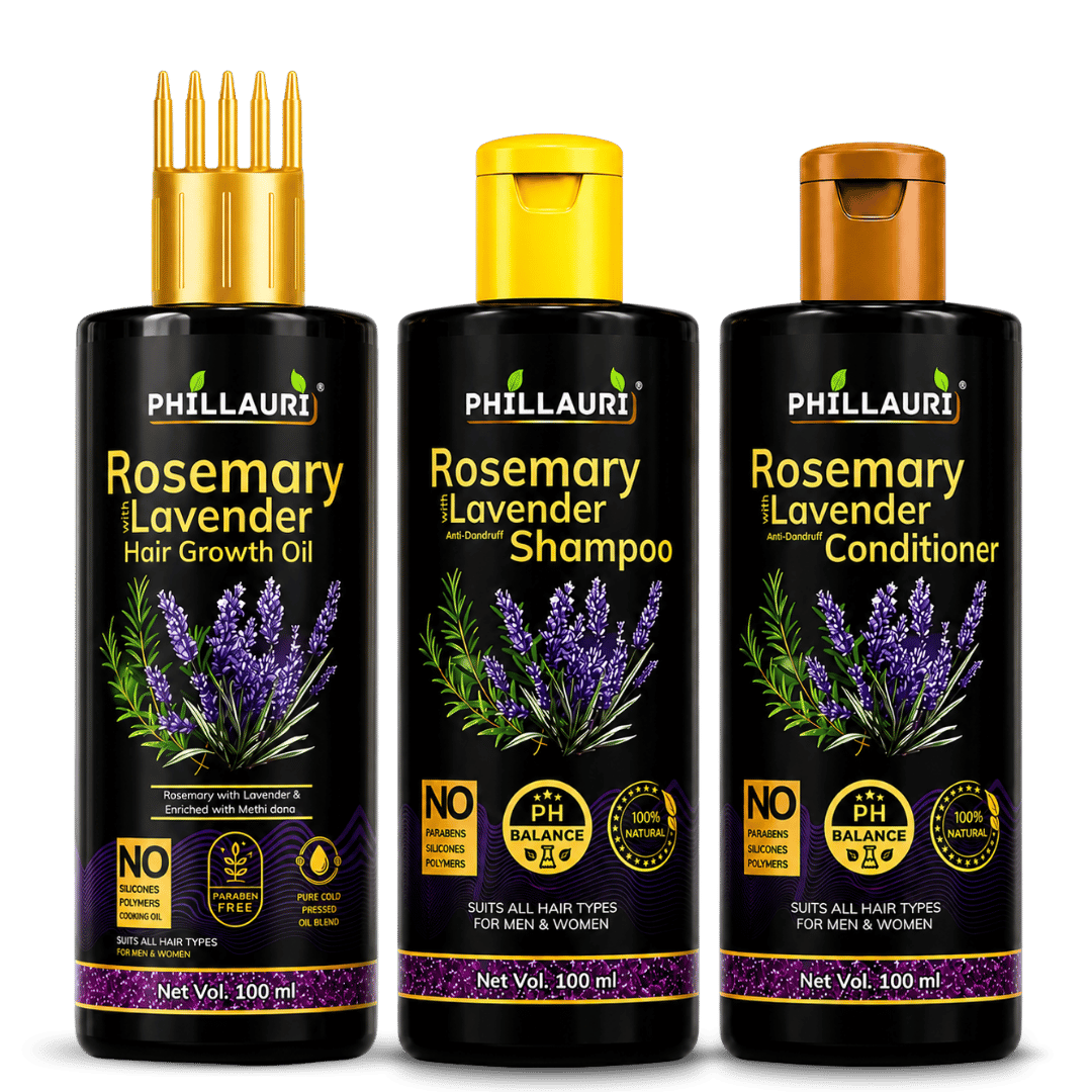 Phillauri Rosemary with Lavender 3-Step Hair Care System