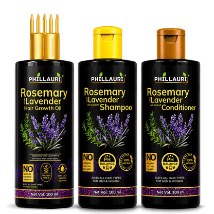 Phillauri Rosemary with Lavender 3-Step Hair Care System