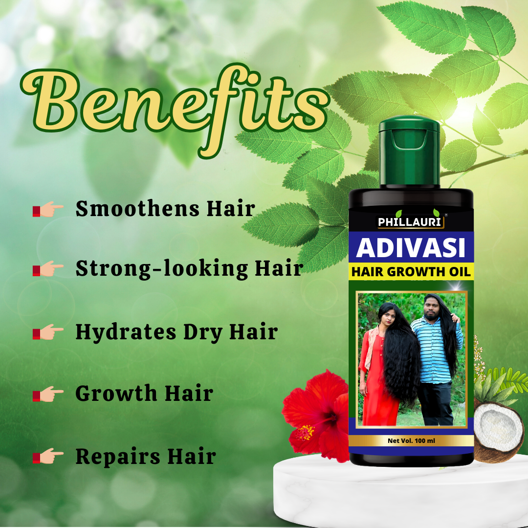 Phillauri Adivasi Hair Oil for Hair Growth, 100 ML