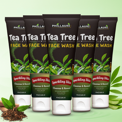 Phillauri Tea Tree Face Wash For Cleanse And Reveal, 60ml