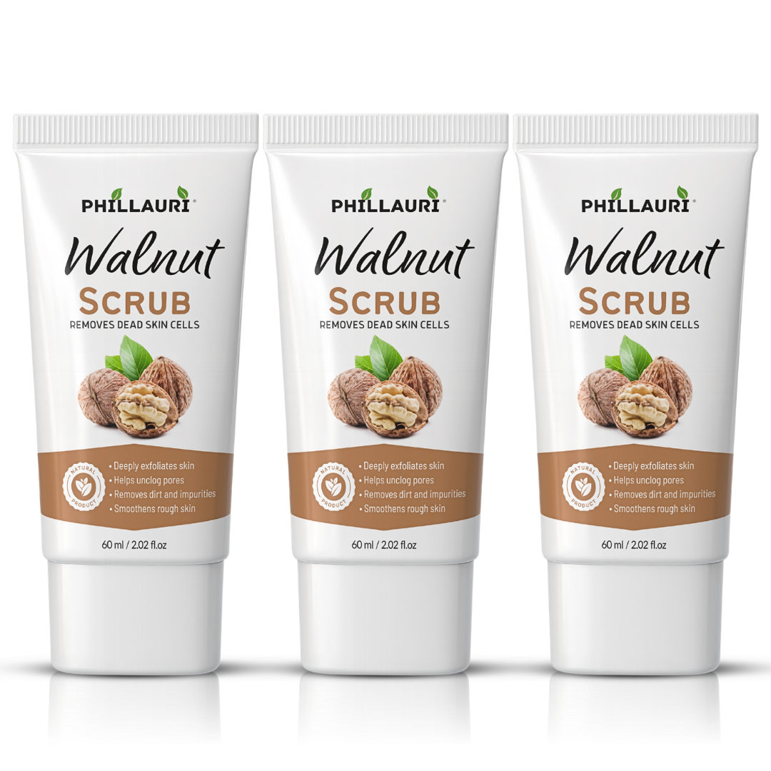 Phillauri Walnut Scrub – Gentle Exfoliating Face & Body Scrub