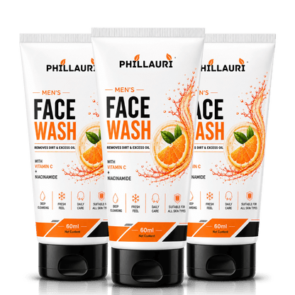 Phillauri Men's Face Wash – With Vitamin C & Niacinamide