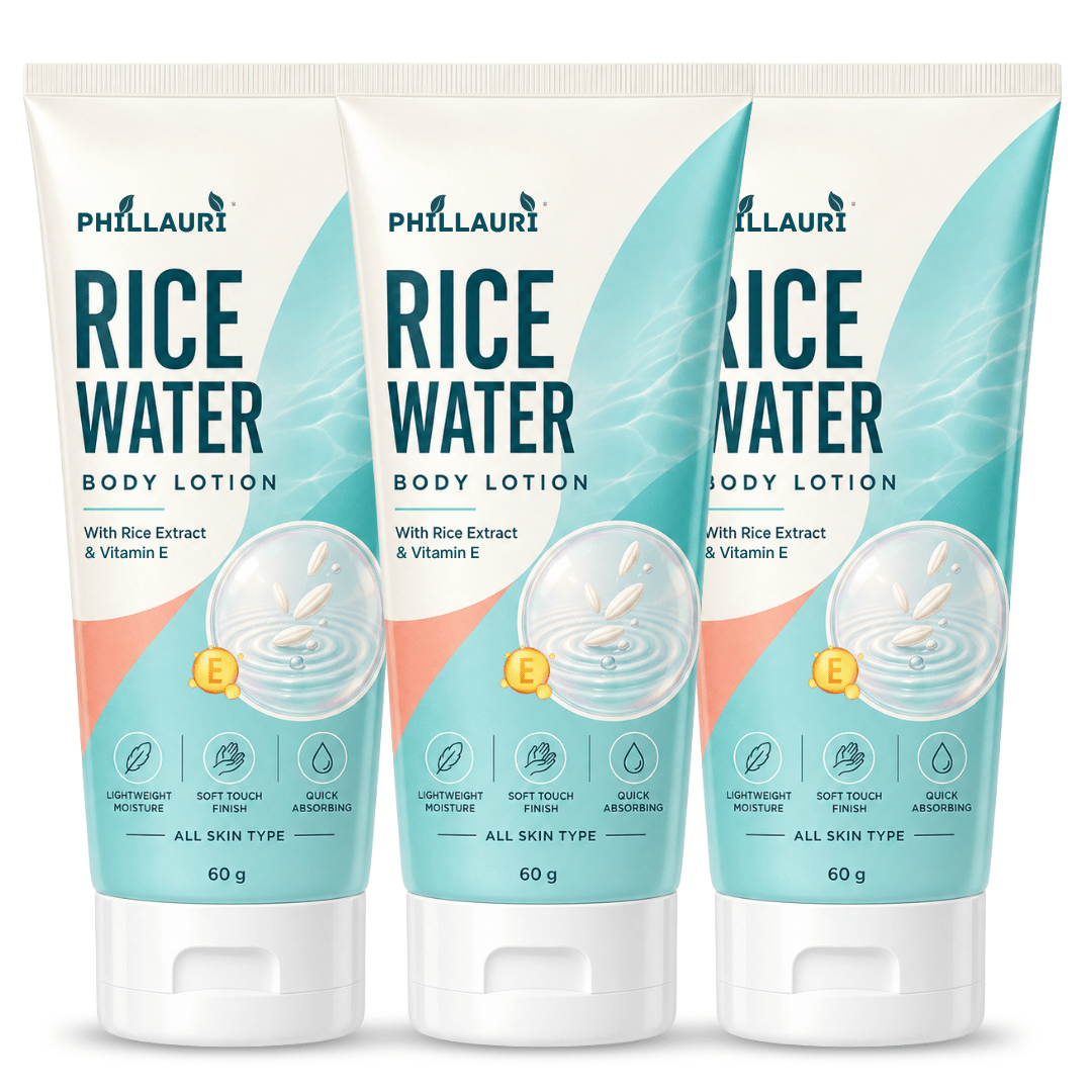 Phillauri Rice Water Body Lotion – With Rice Extract, Vitamin E & Aloe Vera