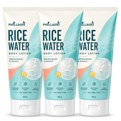 Phillauri Rice Water Body Lotion – With Rice Extract, Vitamin E & Aloe Vera