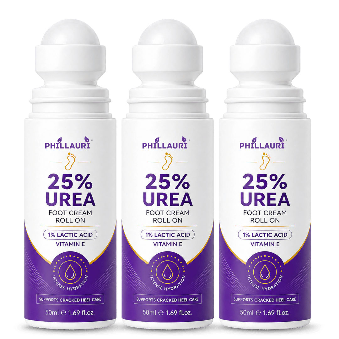 Phillauri 25% Urea Foot Cream Roll On – With 1% Lactic Acid & Vitamin E