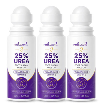 Phillauri 25% Urea Foot Cream Roll On – With 1% Lactic Acid & Vitamin E