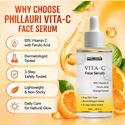 Phillauri Vita-C Face Serum – With 10% Vitamin C.