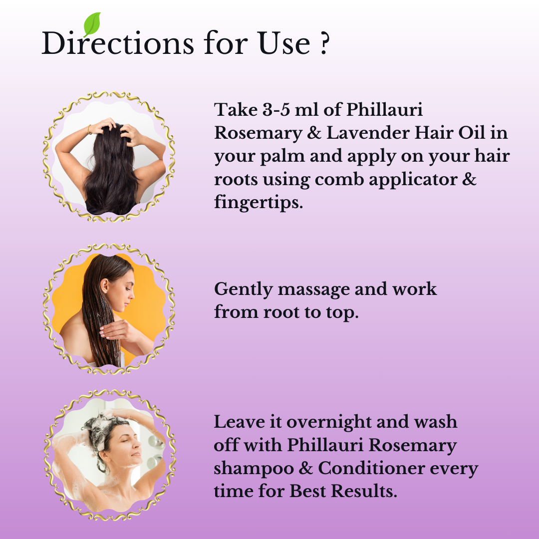 Phillauri Rosemary With Lavender Anti-dandruff Shampoo And Conditioner Combo