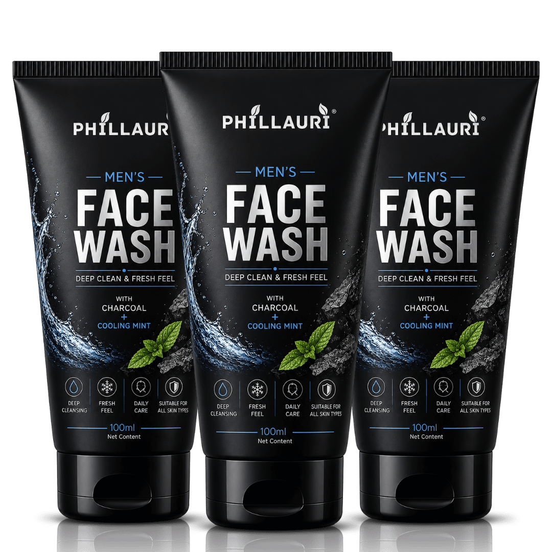 Phillauri Men's Face Wash – With Activated Charcoal & Cooling Mint