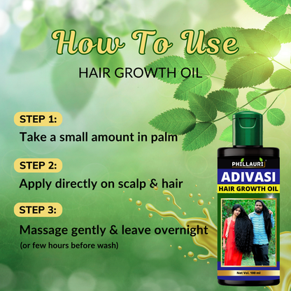 Phillauri Adivasi Hair Oil for Hair Growth, 100 ML