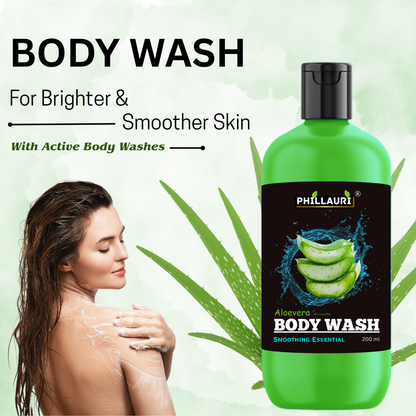 Phillauri Smoothing Aloevera With Cucumber Body Wash, 200ML