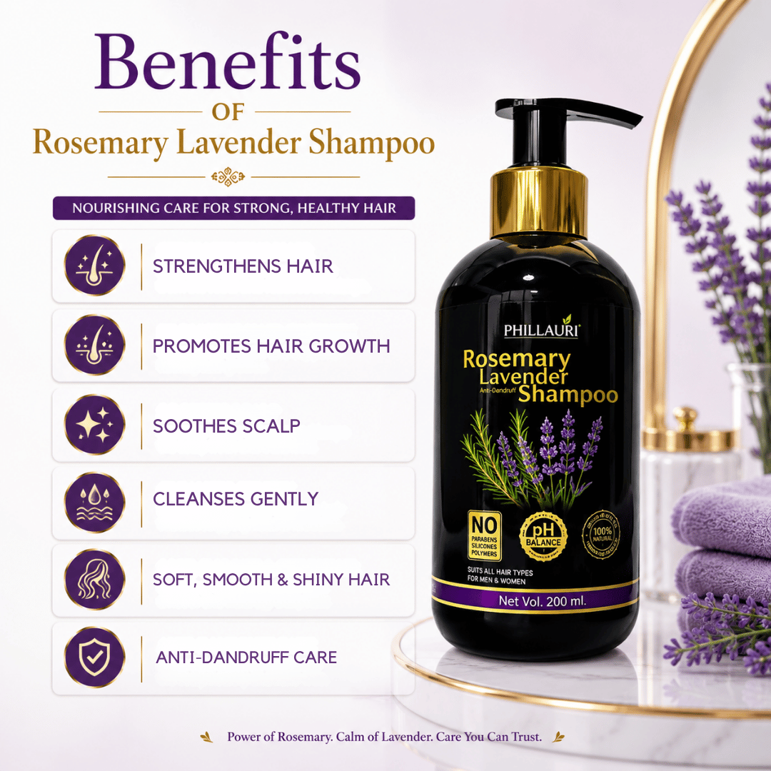 Phillauri Rosemary with Lavender Anti-Dandruff Shampoo
