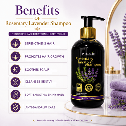Phillauri Rosemary with Lavender Anti-Dandruff Shampoo