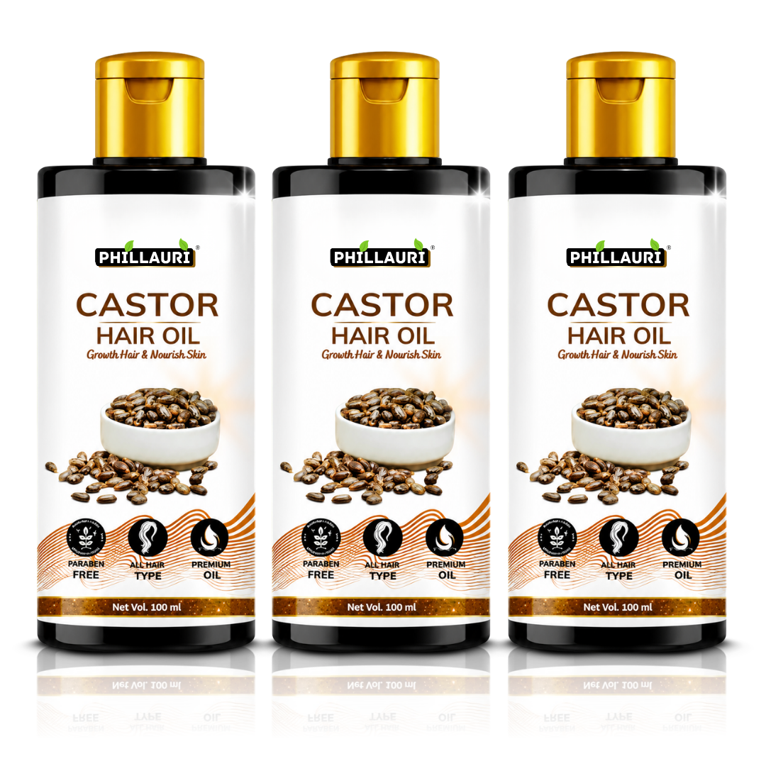 Phillauri Castor Hair Oil – For Hair Growth & Nourished Skin, 100ml